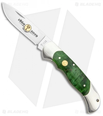 Boker Optima 150th Anniversary Lockback Knife Curly Birch (3.6" Satin) 116122 1 Boker Optima 150th Anniversary Lockback Knife Curly Birch (3.6" Satin) 116122