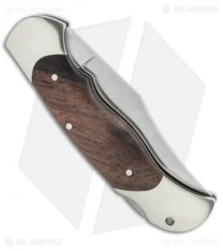Boker Optima Folding Lockback Knife Walnut Set 1 (3.6" Satin) 113113 -Boker Boker Optima Folding Lockback Knife Walnut Set 1 3.6in Satin 113113 BHQ 111595 LS Side