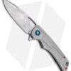 Boker P51 Mustang Damast Flipper Knife Titanium (3.3" Damascus)