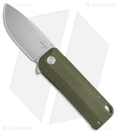 Boker Plus Baba Yaga Liner Lock Knife Green Micarta (2.7" Satin) 1 Boker Plus Baba Yaga Liner Lock Knife Green Micarta (2.7" Satin)