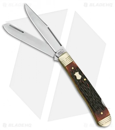 Boker Plue Double Lock Trapper Pocket Knife Jigged Bone (3.25 Satin) 01BO206 1 Boker Plue Double Lock Trapper Pocket Knife Jigged Bone (3.25 Satin) 01BO206
