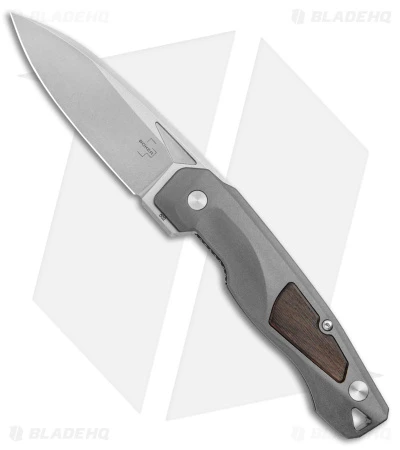 Boker Plus Aluma Liner Lock Knife Aluminium/Wood (3.5" Stonewash) 1 Boker Plus Aluma Liner Lock Knife Aluminium/Wood (3.5" Stonewash)