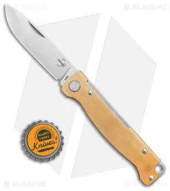 Boker Plus Atlas Slip Joint Knife Brass (2.75" Satin) 01BO853 -Boker Boker Plus Atlas Slip Joint Knife Brass 2in Satin BHQ 125033 td size