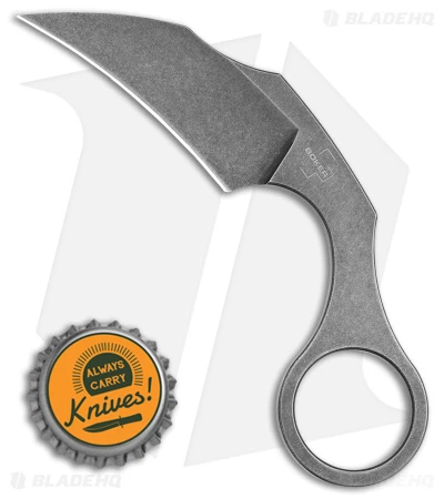 Boker Plus Bad Moon Karambit Fixed Blade Knife (2.4" Gray Stonewash) 02BO078 4 Boker Plus Bad Moon Karambit Fixed Blade Knife (2.4" Gray Stonewash) 02BO078 - Image 4