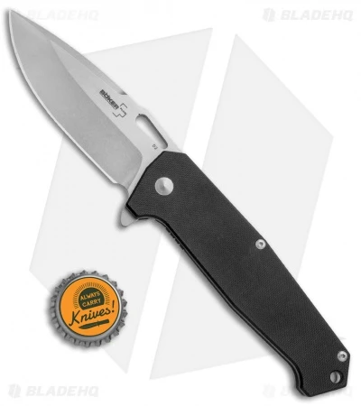 Boker Plus Burke Hitman Frame Lock Knife Black G10 (3.625" D2 Stonewash) 01BO776 4 Boker Plus Burke Hitman Frame Lock Knife Black G10 (3.625" D2 Stonewash) 01BO776 - Image 4