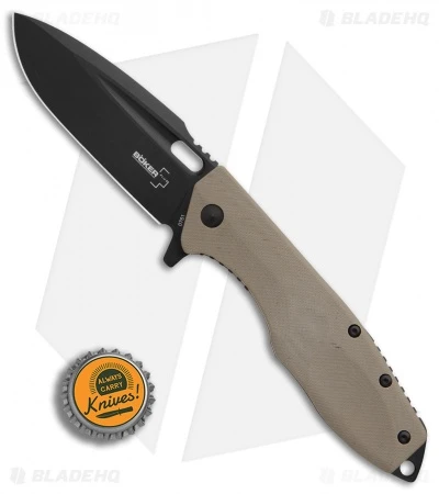 Boker Plus Caracal Flipper Liner Lock Knife Brown G-10 (3.5" Black) 01BO759 4 Boker Plus Caracal Flipper Liner Lock Knife Brown G-10 (3.5" Black) 01BO759 - Image 4
