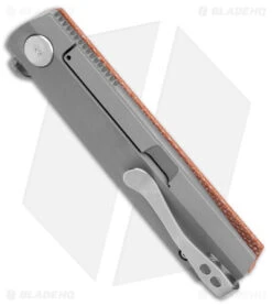 Boker Plus Cataclyst Frame Lock Knife Brown Micarta (3" Damascus) -Boker Boker Plus Cataclyst FL Brown Micarta Damascus BHQ 146711 jr side