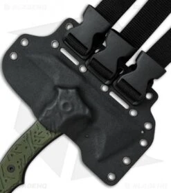 Boker Plus Chicken Hawk 9" Tomahawk Axe OD Green G-10 / SK5 Steel 09BO114 -Boker Boker Plus Chicken Hawk 9in tomahawk axe OD Green G10 BHQ 52388 er sheath