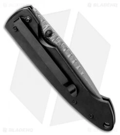 Boker Plus Damascus Gent I Ebony (3.2" Damascus) 01BO101DAM -Boker Boker Plus Damascus Gent I Ebony 3.2 Damascus 01BO101DAM BHQ 40451 LS Side