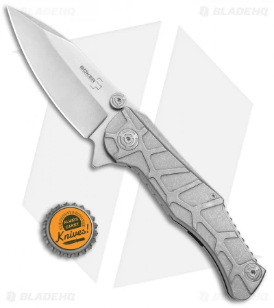 Boker Plus Dreed Frame Lock Knife Titanium (3.5" Stonewash) 01BO616 4 Boker Plus Dreed Frame Lock Knife Titanium (3.5" Stonewash) 01BO616 - Image 4