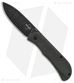 Boker Plus Exscalibur Micarta Mini Frame Lock Knife Green (2.7" Black ) 01BO367