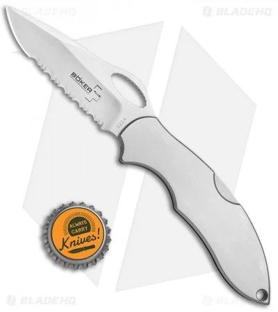 Boker Plus Fastback Lockback Folding Knife Stainless Steel (3" Satin) 01BO093 4 Boker Plus Fastback Lockback Folding Knife Stainless Steel (3" Satin) 01BO093 - Image 4