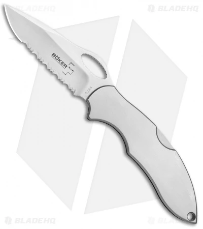 Boker Plus Fastback Lockback Folding Knife Stainless Steel (3" Satin) 01BO093 1 Boker Plus Fastback Lockback Folding Knife Stainless Steel (3" Satin) 01BO093