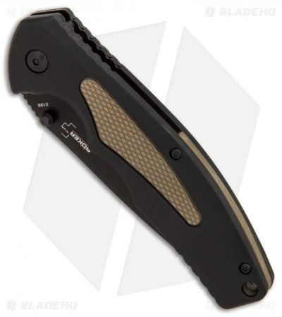 Boker Plus Gemini NGA Spring Assisted Knife Black/Coyote (3.5" Black) 01BO502 3 Boker Plus Gemini NGA Spring Assisted Knife Black/Coyote (3.5" Black) 01BO502 - Image 3
