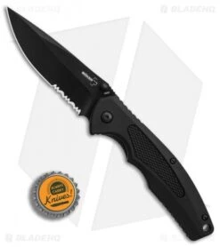 Boker Plus Gemini NGA Spring Assisted Knife Black Polymer (3.18" Black Serr) 7 Boker Plus Gemini NGA Spring Assisted Knife Black Polymer (3.18" Black Serr) -Boker Boker Plus Gemini NGA Black black serr BHQ 80765 er bottlecap