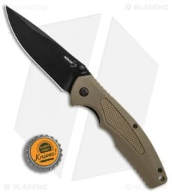 Boker Plus Gemini NGA Spring Assisted Knife Coyote (3.5" Black) 01BO501 7 Boker Plus Gemini NGA Spring Assisted Knife Coyote (3.5" Black) 01BO501 -Boker Boker Plus Gemini NGA Coyote black BHQ 80766 er bottlecap
