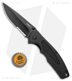 Boker Plus Gemini NGA Spring Assisted Knife Black (3.5" Black Serr) 01BO503 7 Boker Plus Gemini NGA Spring Assisted Knife Black (3.5" Black Serr) 01BO503 -Boker Boker Plus Gemini NGA SA Black Black Serr 01BO503 BHQ 105723 jr bottlecap