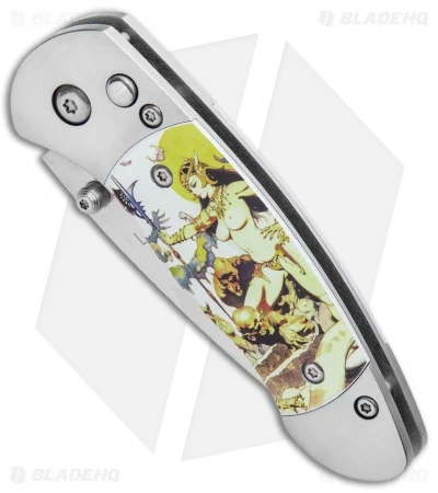 Boker Plus Gordito Frazetta "Ghoul Queen" Folding Knife (2.25" Satin) 2 Boker Plus Gordito Frazetta "Ghoul Queen" Folding Knife (2.25" Satin) - Image 2