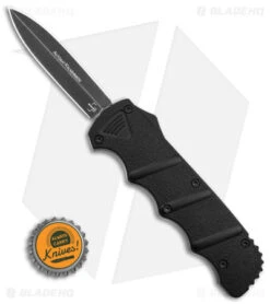 Boker Plus Kalashnikov Dagger OTF Automatic Knife Black Aluminum (3.5" Black SW) -Boker Boker Plus Kalashinov Dagger OTF Automatic Knife Black Aluminium 3in Black SW BHQ 126000 td size