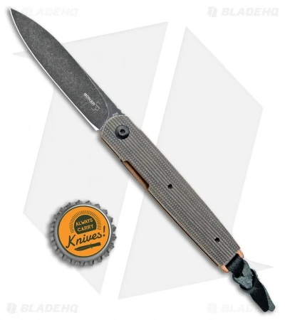 Boker Plus Kansei LRF Liner Lock Knife Green Canvas Micarta (3" Smokewash) 4 Boker Plus Kansei LRF Liner Lock Knife Green Canvas Micarta (3" Smokewash) - Image 4