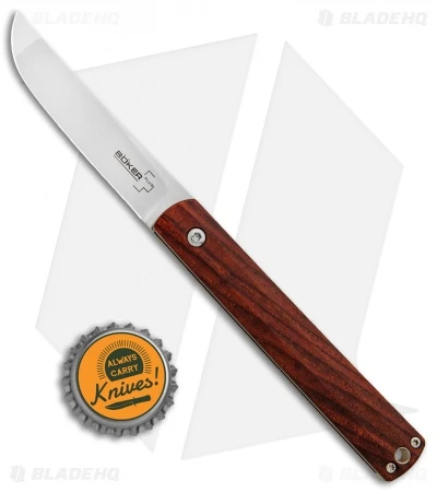 Boker Plus Kansei Wasabi Slip Joint Knife Cocobolo (2.8" Satin) 01BO631 4 Boker Plus Kansei Wasabi Slip Joint Knife Cocobolo (2.8" Satin) 01BO631 - Image 4