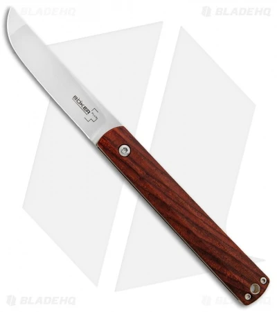 Boker Plus Kansei Wasabi Slip Joint Knife Cocobolo (2.8" Satin) 01BO631 1 Boker Plus Kansei Wasabi Slip Joint Knife Cocobolo (2.8" Satin) 01BO631