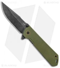 Boker Plus Kihon Spring Assisted Knife Green G-10 (3.5" Black SW ) 01BO164