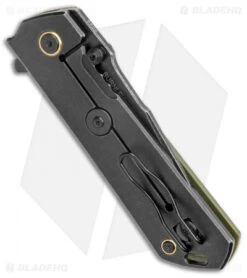 Boker Plus Kihon Spring Assisted Knife Green G-10 (3.5" Black SW ) 01BO164 -Boker Boker Plus Kihon SA Green G 10 Black SW BHQ 120658 jr side