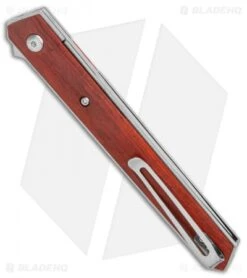 Boker Plus Kwaiken Air Liner Lock Knife Cocobolo (3.5" Satin) 01BO168 -Boker Boker Plus Kwaiken Air LL Cocobolo Ti Satin 01BO168 BHQ 120654 jr side