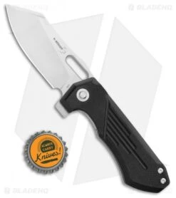 Boker Plus Leviathan Frame Lock Knife Black G10 (3.125" Stonewash) -Boker Boker Plus Leviathan FL Black G 10 SW 01BO751 BHQ 99153 jr bottlecap