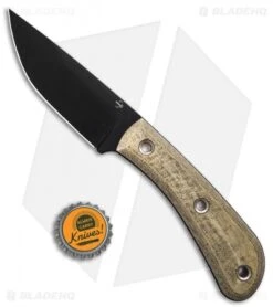 Boker Plus Little Rok Fixed Blade Knife Green Micarta W/Sheath (4.1" Black) -Boker Boker Plus Little Rock Green Micarta SK 85 BHQ 131452 td size