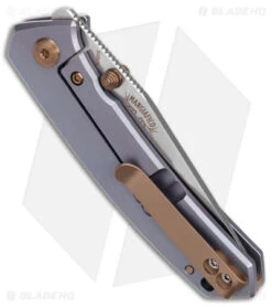 Boker Plus Mangiafico Canoe Frame Lock Knife Blue Titanium (2.75" SW) 01BO494 -Boker Boker Plus Mangiafico Canoe FL Blue Ti SW BHQ 146659 jr side