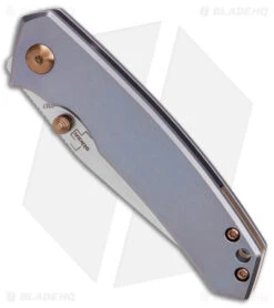Boker Plus Mangiafico Canoe Frame Lock Knife Blue Titanium (2.75" SW) 01BO494 -Boker Boker Plus Mangiafico Canoe FL Blue Ti SW BHQ 146659 jr spine