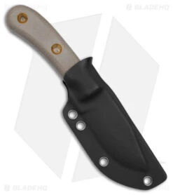 Boker Plus Micro Tracker Fixed Blade Knife Brown Micarta (3.3" Black) 02BO076 -Boker Boker Plus Micro Tracker FBK Brown Micarta 3in Black BHQ 146734 td side