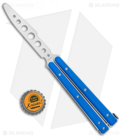 Boker Plus Mini Balisong Trainer Blue G-10 (3.25" Satin) 01BO716SOI 4 Boker Plus Mini Balisong Trainer Blue G-10 (3.25" Satin) 01BO716SOI - Image 4