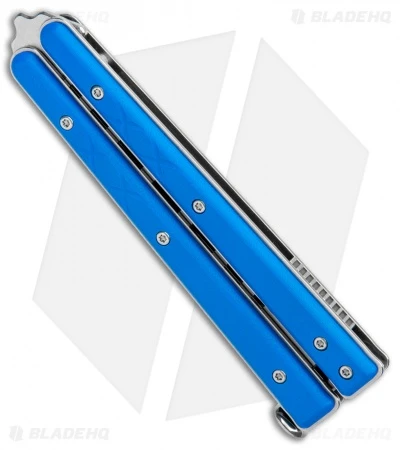 Boker Plus Mini Balisong Trainer Blue G-10 (3.25" Satin) 01BO716SOI 2 Boker Plus Mini Balisong Trainer Blue G-10 (3.25" Satin) 01BO716SOI - Image 2