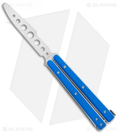 Boker Plus Mini Balisong Trainer Blue G-10 (3.25" Satin) 01BO716SOI 1 Boker Plus Mini Balisong Trainer Blue G-10 (3.25" Satin) 01BO716SOI