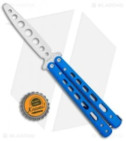 Boker Plus Mini Balisong Trainer Blue G-10 (3.25" Satin) 01BO715SOI 8 Boker Plus Mini Balisong Trainer Blue G-10 (3.25" Satin) 01BO715SOI -Boker Boker Plus Mini Balisong Trainer Blue Holes G 10 Satin 01BO715SOI BHQ 99636 jr bottlecap