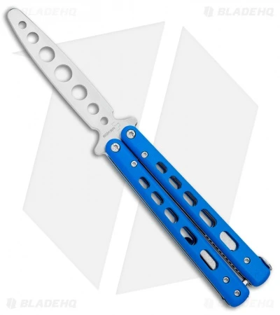 Boker Plus Mini Balisong Trainer Blue G-10 (3.25" Satin) 01BO715SOI 1 Boker Plus Mini Balisong Trainer Blue G-10 (3.25" Satin) 01BO715SOI