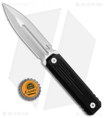 Boker Plus Omerta Dagger Fixed Blade Knife Black G-10 (3.9" Stonewash) 4 Boker Plus Omerta Dagger Fixed Blade Knife Black G-10 (3.9" Stonewash) - Image 4