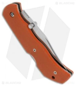 Boker Plus Optima Lockback Knife Orange G-10 (3.5" Satin) 01BO104 -Boker Boker Plus Optima LB Orange G 10 Satin BHQ 13807 jr side