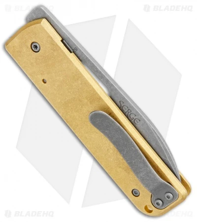 Boker Plus Panchenko Brass Lancer Liner Lock Knife (3" BB/SW) 3 Boker Plus Panchenko Brass Lancer Liner Lock Knife (3" BB/SW) - Image 3