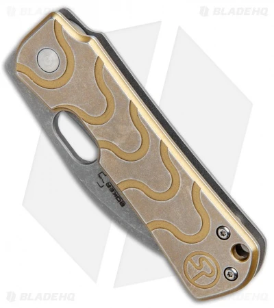 Boker Plus Panchenko Gust Frame Lock Knife Bronze SS (2.75" Stonewash) 01BO082 2 Boker Plus Panchenko Gust Frame Lock Knife Bronze SS (2.75" Stonewash) 01BO082 - Image 2