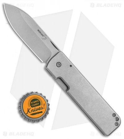 Boker Plus Panchenko Lancer Frame Lock Knife Stainless (2.76" Stonewash) 01BO464 4 Boker Plus Panchenko Lancer Frame Lock Knife Stainless (2.76" Stonewash) 01BO464 - Image 4