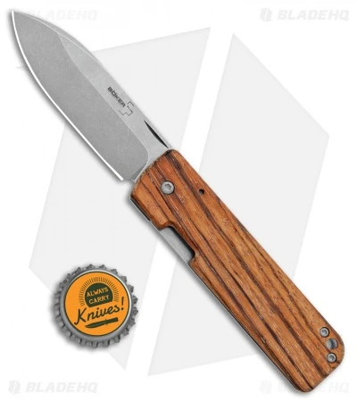 Boker Plus Panchenko Lancer 42 Frame Lock Knife Zebrawood (2.75" SW) 01BO466 4 Boker Plus Panchenko Lancer 42 Frame Lock Knife Zebrawood (2.75" SW) 01BO466 - Image 4