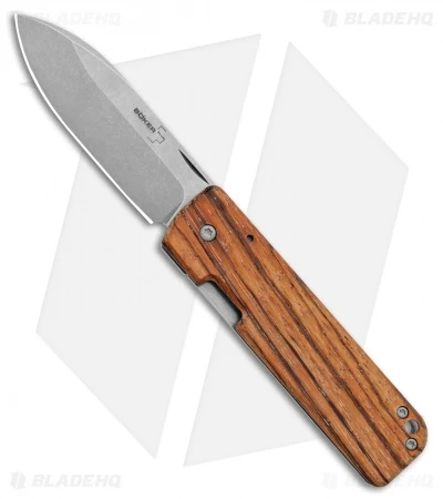 Boker Plus Panchenko Lancer 42 Frame Lock Knife Zebrawood (2.75" SW) 01BO466 1 Boker Plus Panchenko Lancer 42 Frame Lock Knife Zebrawood (2.75" SW) 01BO466
