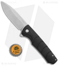 Boker Plus Ridge Flipper Knife Black G-10 (3.5" Stonewash) 01BO262 -Boker Boker Plus Ridge Black G 10 SW BOP01BO262 BHQ 94808 jr bottlecap