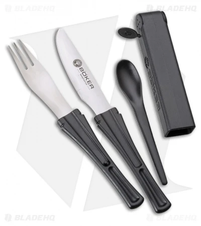 Boker Plus Snac Pac Knife, Spoon & Fork 2-Pack Set 03BO801C 2 Boker Plus Snac Pac Knife, Spoon & Fork 2-Pack Set 03BO801C - Image 2