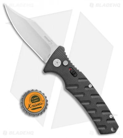 Boker Plus Strike Bowie Automatic Knife Black (3.25" Stonewash D2) 4 Boker Plus Strike Bowie Automatic Knife Black (3.25" Stonewash D2) - Image 4