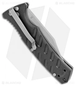 Boker Plus Strike Bowie Automatic Knife Black (3.25" Stonewash D2) 8 Boker Plus Strike Bowie Automatic Knife Black (3.25" Stonewash D2) -Boker Boker Plus Strike Bowie Auto Black SW 01BO429NSOI BHQ 97034 jr side